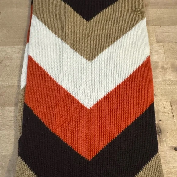 Michael Kors Color Block Scarf wool blend infinity - Picture 2 of 6